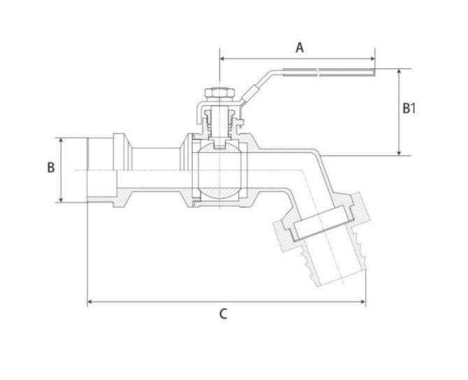 304/316 Stainless Steel Faucet with Thread for Garden
