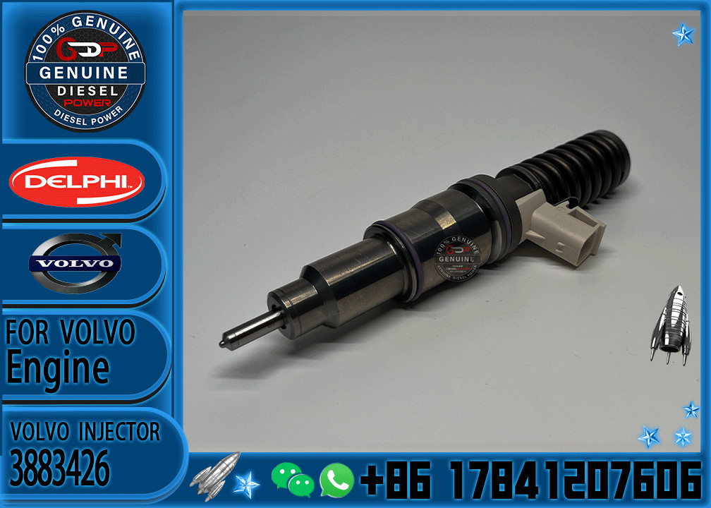 Reman Fuel Injector BEBE5D00001 BEBE5H00001 3883426 3801144 for Volvo Penta TWD1672GE TWD1652GE TWD1653GE TWD1663GE Engine