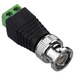 Quality Screw On BNC Male Coaxial Cable Connector Transfer To CAT5E CCTV Camera Terminal wholesale