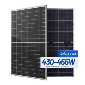 Quality JA Solar Panel 430W 435W 440W 445W 450W 455W Bifacial Glass for Solar Power Efficiency wholesale