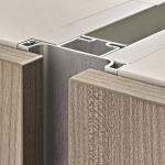 OEM Furniture Hardware Accessories Aluminium Profile For Kitchen Cabinet Doors