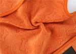 Orange Knitted Microfiber Pet Towel Color Fastness No Deformation 27x27"