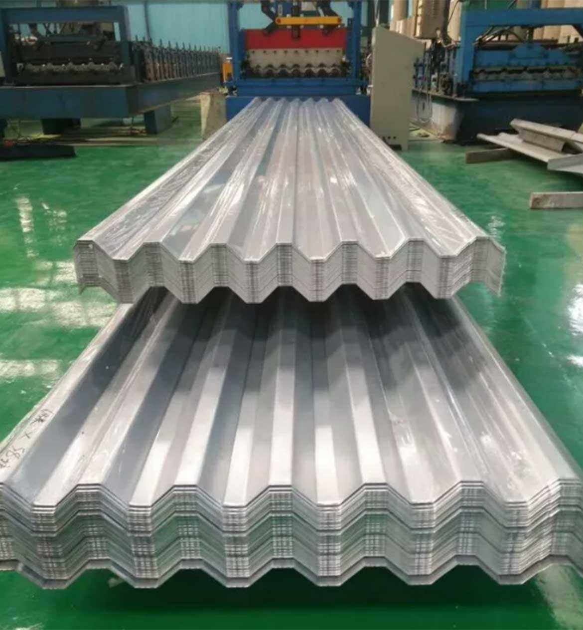 T shaped Trapzoidal stainless steel corrgated sheet with film cover best price supplier 