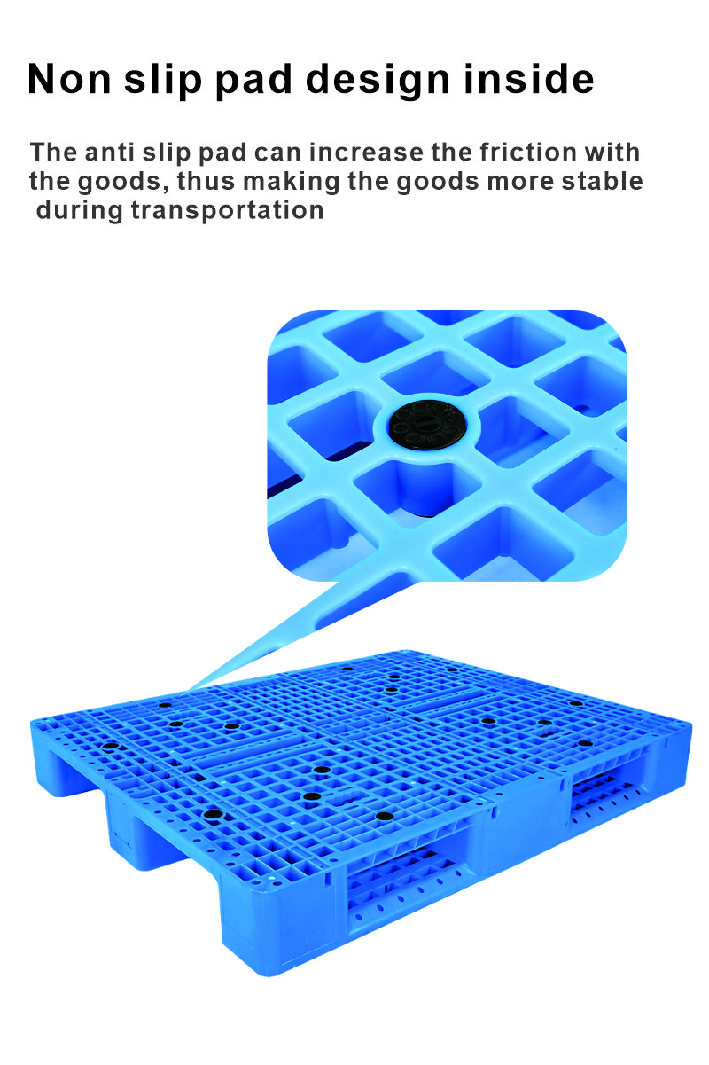 4-Way Entry Disposable Plastic Pallet Wrap with 6 Runners ISO9001 Endorsed and Sturdy