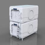 Hostel Vertical Soundproof Capsule Bed Science Fiction Stainless Steel Hand
