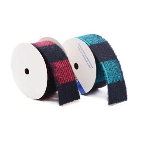 Quality KJ20035 Knit Velvet Nylon 3.8cm Jacquard Woven Ribbon wholesale