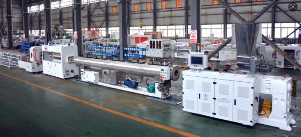 High Speed Efficient Operation 3''- 6''PVC Pipe Production Line With HYZS80/156