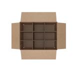 square kraft corrugated mailer packaging box