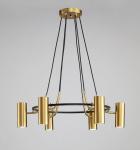Minimalist Chandeliers Gold LED Black Ring Living Room Dining Lighting circular