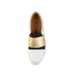 White Loafers Leather Hiking Shoes With Soft Cow Leather Upper