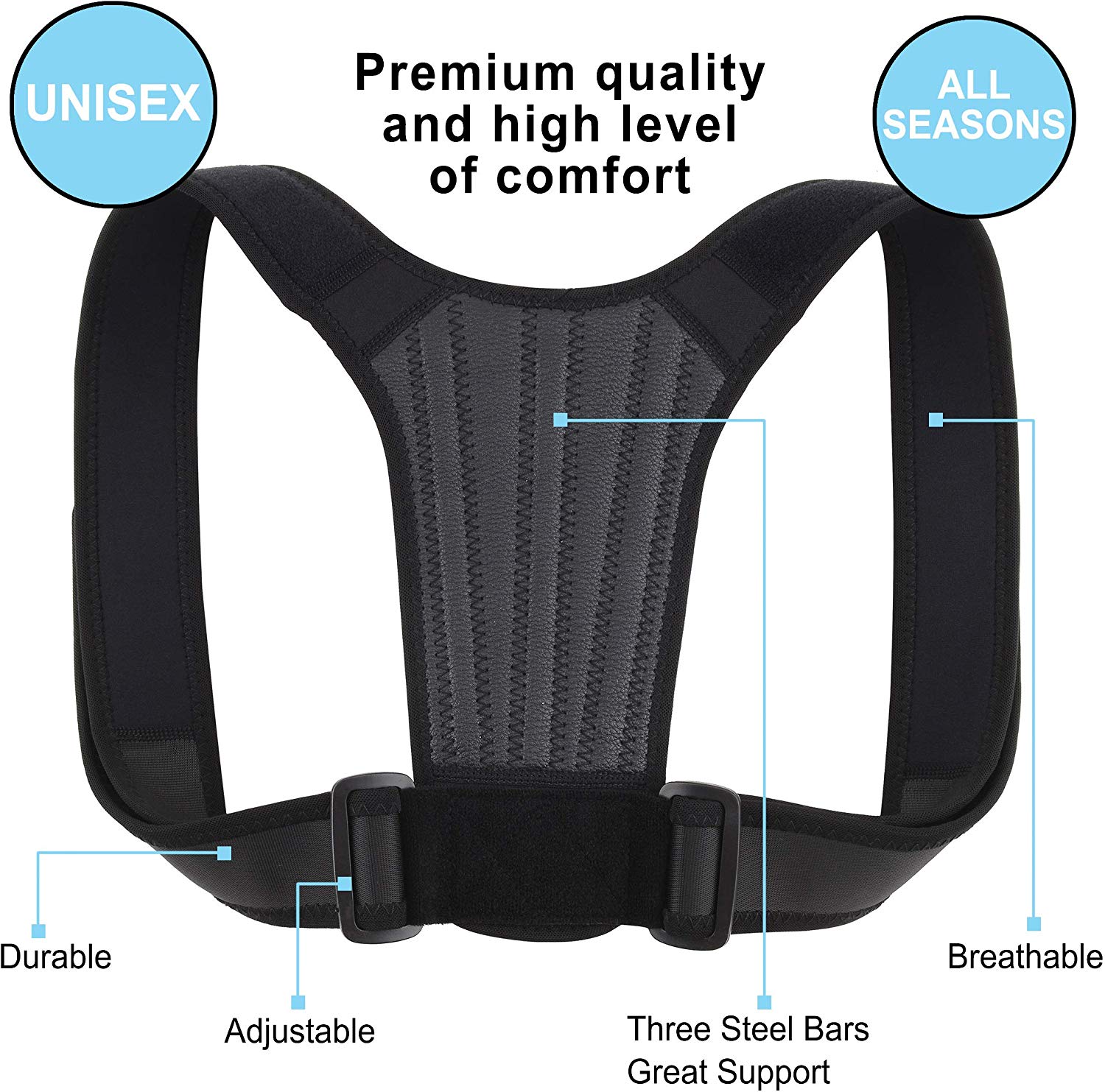Orthopedic Shoulder 100cm Medical Posture Corrector