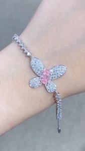 Quality Loose Synthetic Diamond Bracelet Butterfly Product Jewelry Production Earing Necklace wholesale