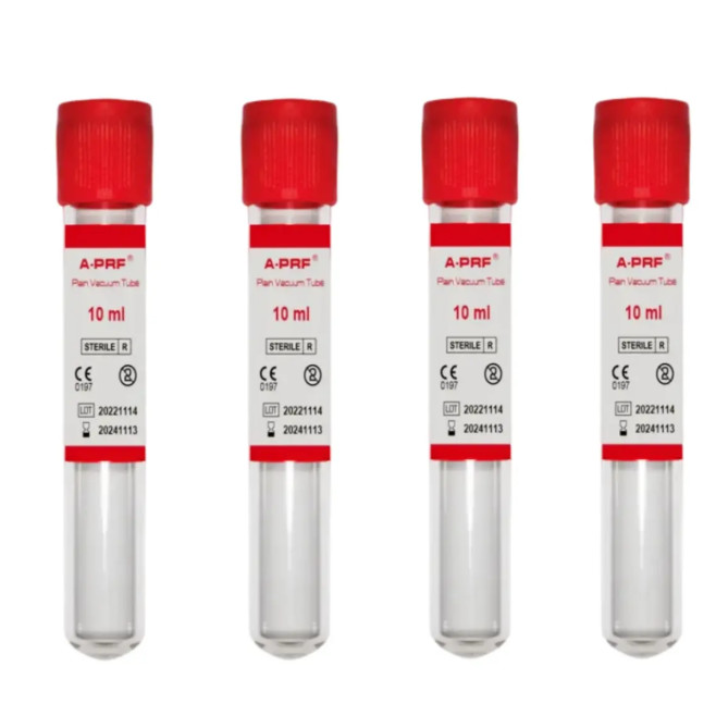 Plastic Tube 10ml 13ML Platelet Rich Fibrin PRF Tube With No Additive Recommended Storage Temperature 4-25C
