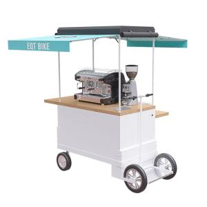 Quality Stationable Bicycle Coffee Cart , Coffee Bike Trailer 300KG Load Capacity wholesale