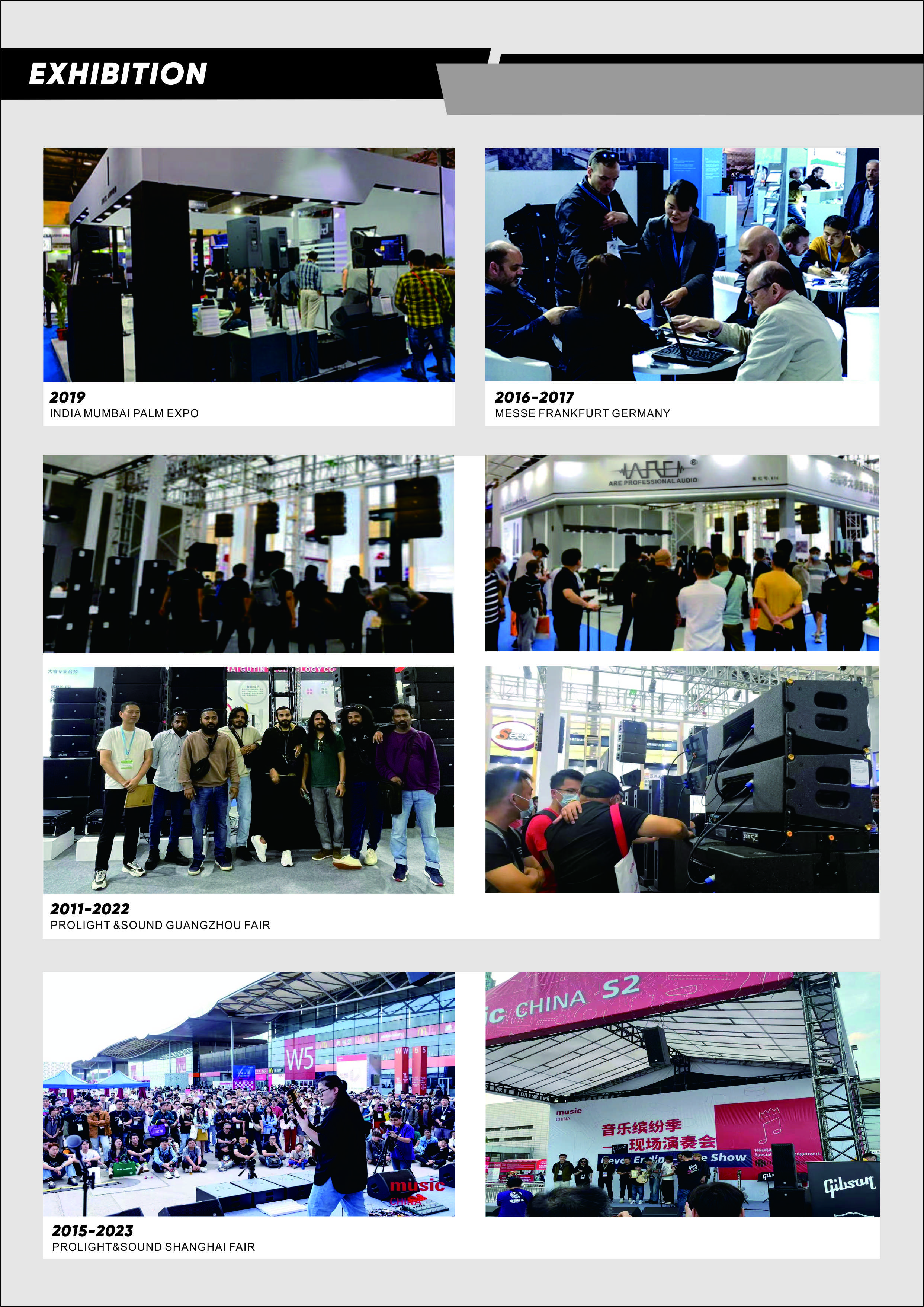 ARE Audio Passive Dual 8 Inch Portable Full Range PA System Line Array System Professional Speakers
