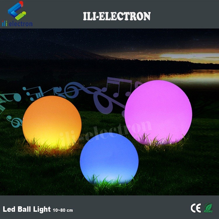 30 cm IP 65 waterproof plastic led Illuminated Sphere