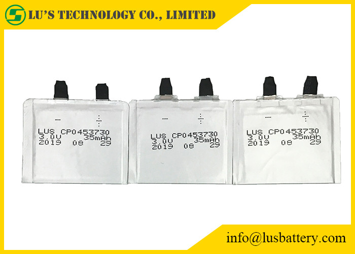 1mA Discharge CP043730 Ultra Thin Battery 35mAh 3.0v Lithium Primary Battery