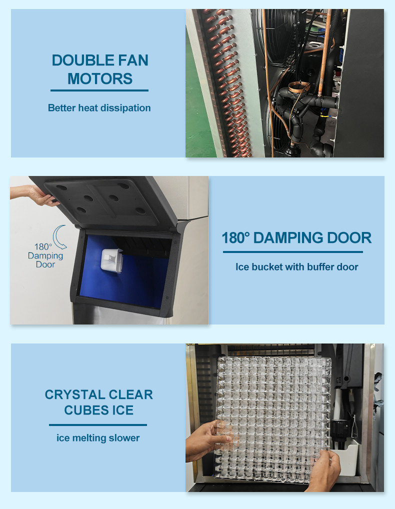 Professional Automatic Ice Machine CE 300kg Big Ice Cube Machine