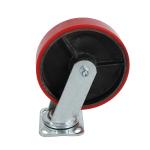 100mm/150mm/200mm Swivel Brake PU Wheels Caster for Heavy Duty Cableway Trolley