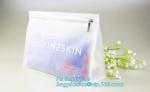slider ziplock PVC cosmetic bag promotional custom printed plastic bag, eva