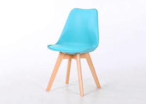 Quality Modern PP And Wooden Dining Chairs With Wooden Beech Legs Lightweight wholesale