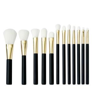 Quality Professional Travel Makeup Brush Set 12pcs With Classic Portable Cosmetic Bag wholesale