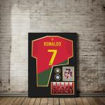 Modern Bedroom Decor 3D Wall Painting with Crystal Football Jersey Photo Frame