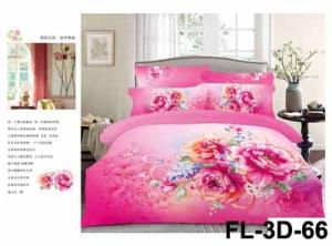 Quality 3D Reactive Printed Sheet Set Cotton Bedsheet wholesale