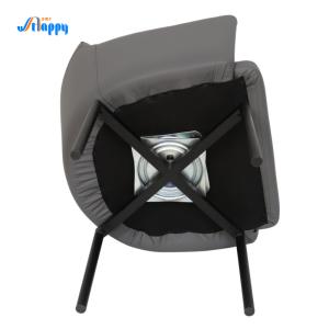 Quality Fashionable Faux Leather Swivel Dining Room Chairs With Metal Legs Dc-7528 wholesale