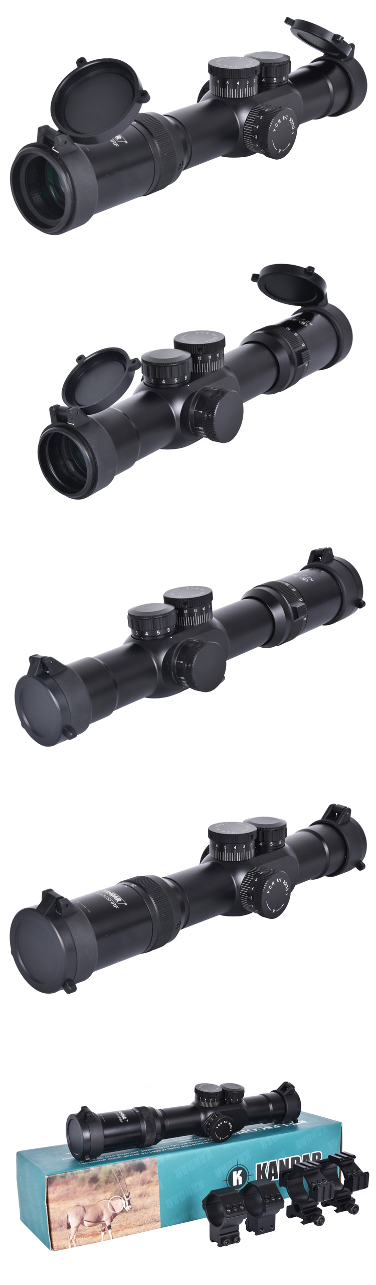2-12x Magnification Black/Camouflage Side Focus IR Zero Lock First Focal Plane Sight