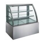 Commercial Curve Glass Pastry Refrigerator Showcase For Bakery Digital