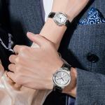 20mm Buckle Couple'S Quartz Wristwatch 10mm Case Unisex