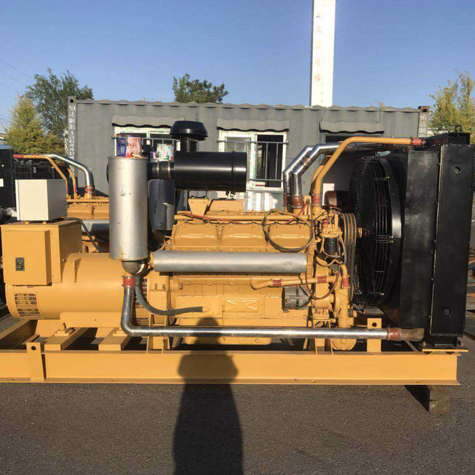 Recycled Used Generator Weatherproof Enclosure Generator Yellow