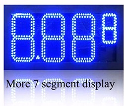 multi-color 6 digit 7 segment digital led clock display screen