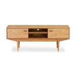 Modern Grey Curved Corner Glass TV Stand for Living Room Elegant and Customizabl