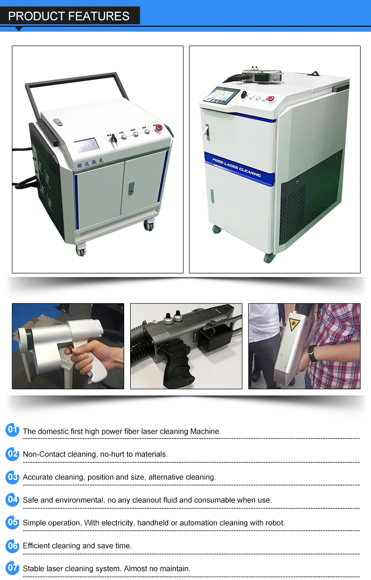ISO9001 Laser Rust Removal Machine 1000w Rust Cleaning Laser