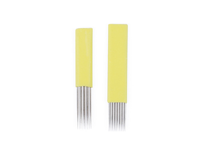 Eyebrow Tattoo Double Rows Yellow Shade Blade 15M & 19M1 For Microshading / Power eyebrow