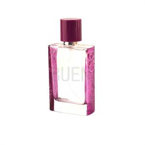 Quality Cosmetic Packaging Glass Perfume Bottle With Color Plastic Cover Bayonet Climp13mm wholesale