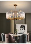 Modern home living room decoration round glass lighting candle Chandelier(WH-CY