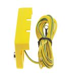 Residential 2x10mm Snap 2M Ohms 250V Earth Grounding Plug