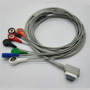 Quality Compatible GE Dynamic Holter ECG Cable 7 Leads One Piece Snap 16 Pin Medical Material wholesale