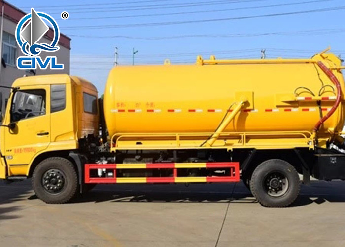HOWO 4x2 10CBM 10000L Vaccum Sewage Suction Truck 120hp Horse Power