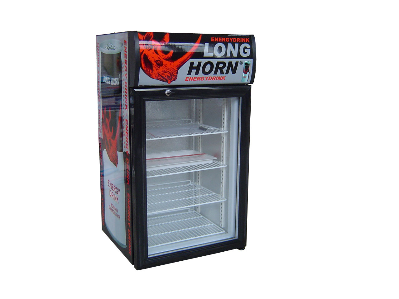 68L nevera pantalla monster energy drink display refrigerators with top lampbox SC68B