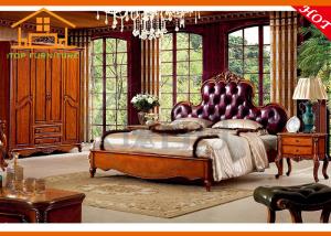 Quality Antique wooden Hot selling model new design double Classic Italian provincial Antique wooden bedroom furniture set wholesale