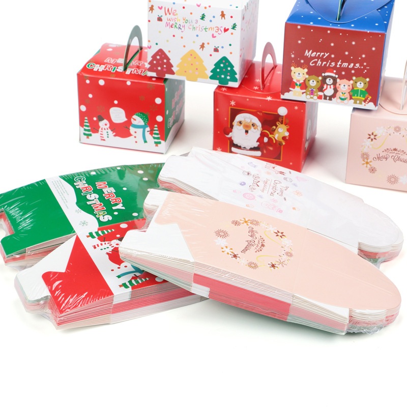 Candy Christmas Gift Paper Boxes Luxury Color Printing