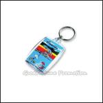 HOT sale promotional gift printed logo acrylic keychain keyrings customed made