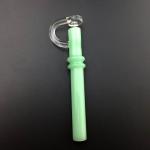 Pretty Colorful Glass Oil Nail One Hitter Piece Hand Blown Production Technology
