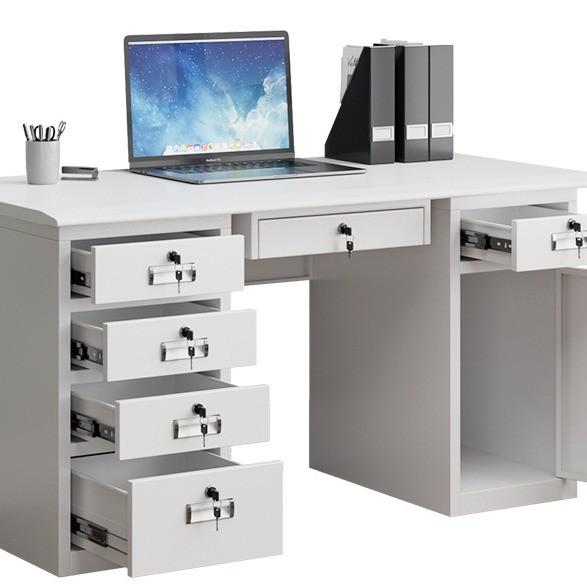 Commercial Furniture Steel Office Computer Desk Single with Locking Drawer