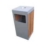 Garden Park W450mm 35L Steel Wooden Dustbin