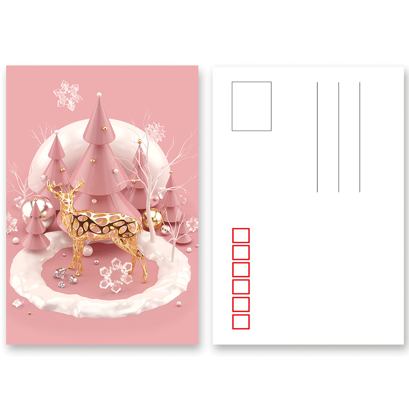 Birthday Card 3D Lenticular Postcard Plastic Material / 3d Animal Pictures